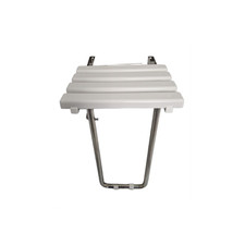 Tabouret Siège de Douche Rabattable DELABIE Inox Blanc 380x340x480 mm - 431