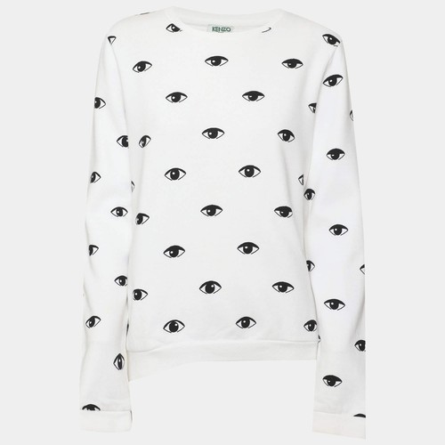 Pull jersey imprimé yeux - jersey,