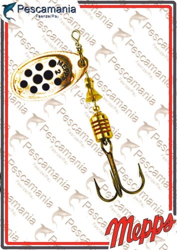 Mepps spoon aglia gold - gold, points