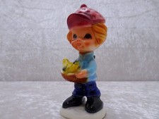 Cortendorf Céramique Design Figurine Jeune Avec Oiseaux - Vintage À 1960 - 11,5