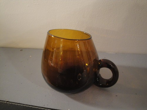 Tasse verre marron - verre,