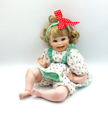 Poupée vintage porcelaine corps tissu The Hamilton SHANNON 1992 CM ROLFE 40 cm