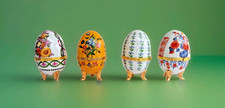 4 oeufs type fabergé boîtes