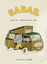 BABAR  Part En Vacances En Van AFFICHE POSTER Officielle 30x40cm 