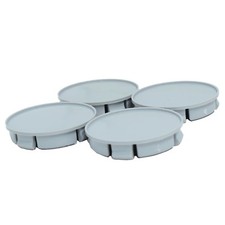 4x 75/ 72 Gris Centre De Roue