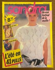 Magazine tricot Sandra 48 / Juillet 1988, catalogue tricot, tricot vintage ...