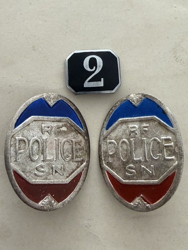 Lot insignes police obsolètes - police,