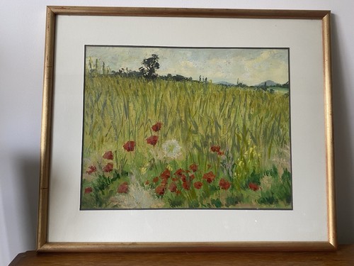 Tableau huile sur papier - tableau,