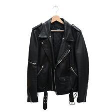 The Kooples Black Leather Biker Jacket  Belted  Size M