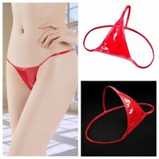 Culottes T Back En Similicuir Pour Femmes