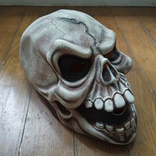 Masque Latex Crane Squelette Effrayant Réaliste Adulte Horreur Halloween Skull