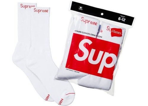 Supreme hanes socks 4pk - 4pk, (brand