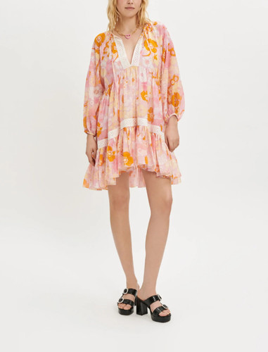 Maje robe femme voile coton - voile,