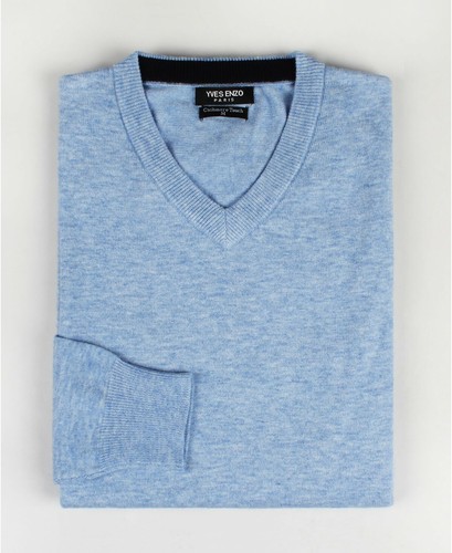 Pull col cachemire marque - v,