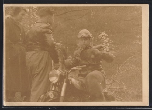 Carte postale photo - , moto
