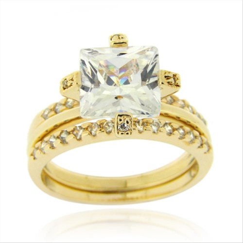 18k sur 925 argent carré - or,