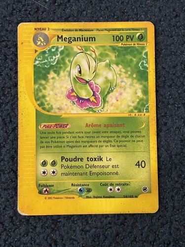 Carte pokémon meganium 165 - pokémon, 54/165
