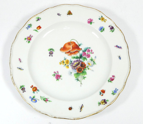 Assiette meissen 18e - 18e, siècle
