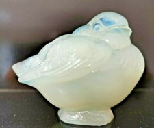 bel Oiseau en verre opalescent modèle Sabino : Oiseau Content  , mascotte