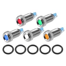 5Pcs Voyant Led 8mm 12V-24V