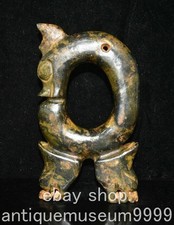 Sculpture crochet dragon sculpture météorite culture chinoise Hongshan10,2 "