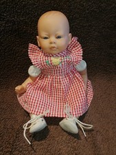 POUPEE COROLLE Poupon Bébé  Baby doll yeux bleus 30 Cm Corps billes Vintage 1997