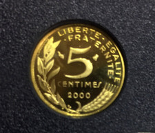 5 CENTIMES 2000 FDC SORTIE DU COFFRET BE