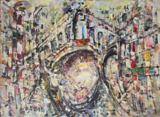 Roger LERSY (1920-2004) HsT Gondole Pont Rialto Venise 54x73cm Ecole de Paris