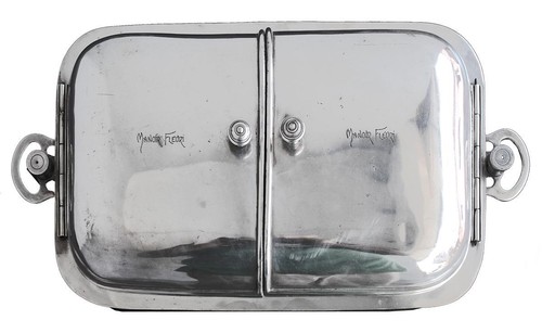 Chauffe plat ancien - chauffe-plat, métal