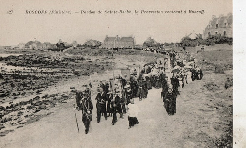 Cpa roscoff pardon - de, sainte