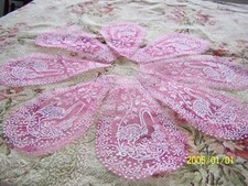 Ancien tulle rose pour fabriquer des boites à dragées ou autre... Réf 1