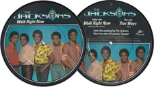 Michael Jackson WALK RIGHT NOW Disque 45t 7" Vinyl Single PICTURE DISC UK 1981