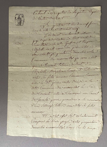 Vieux papier ancien acte civil - ancien,
