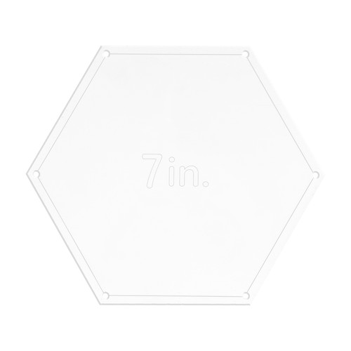 Modèle hexagone en - modèle, 7"