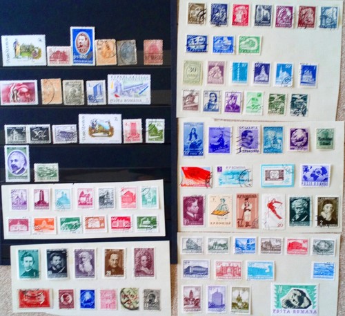 Lot vrac timbres roumanie - vrac,
