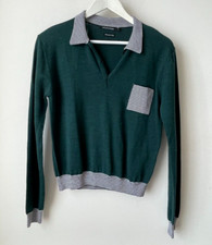 Pull Monoprix femme taille 1 Vert Sapin Col Excellent état