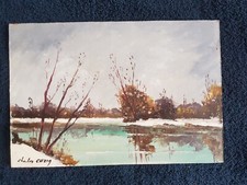 HUILE SUR ISOREL PAYSAGE NEIGE