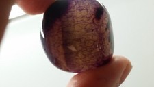 AGATE VIOLETTE pierre roulée mineraux lithotherapie collection esoterisme reiki