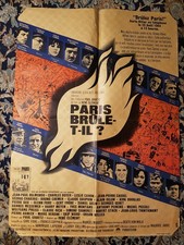 Affiche 1966 PARIS BRÛLE-T-IL