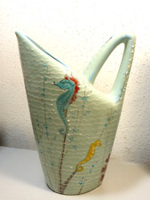 Service a orangeade céramique vintage aquatique bleu clair