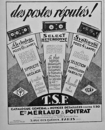 Publicité presse 1926 tsf - publicitÉ,
