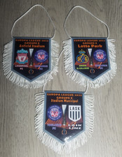 3 Fanions TFC TOULOUSE / LIVERPOOL ST GILLOISE  LASK LINZ Europa League 2023/24