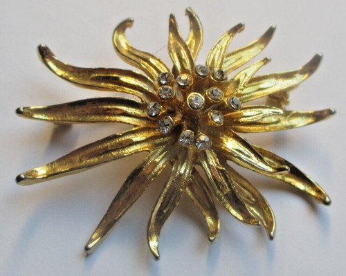 Ancienne grande broche soleil