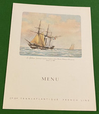 Menu Cie Gle TRANSATLANTIQUE -