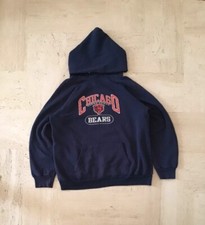 Vintage Size Small 80s Champion Raglan Hoodie Sweatshirt Chicago Bears NFL USA