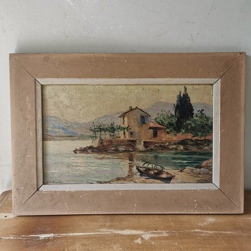 Peinture huile sur bois - peinture,