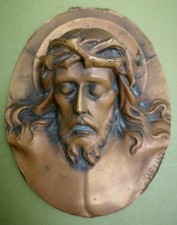 Jesus Christ médaillon bronze