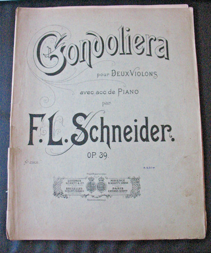 Partition schneider op 39 - partition,
