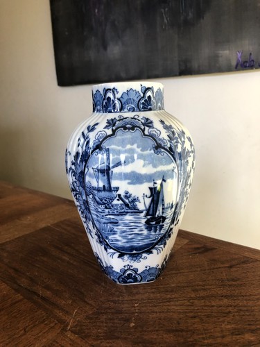 Joli vase faïence moulin - en, ,