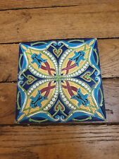 Ancien carreau céramique ÉMAUX DE GIEN ART DÉCO Turc n°24  email